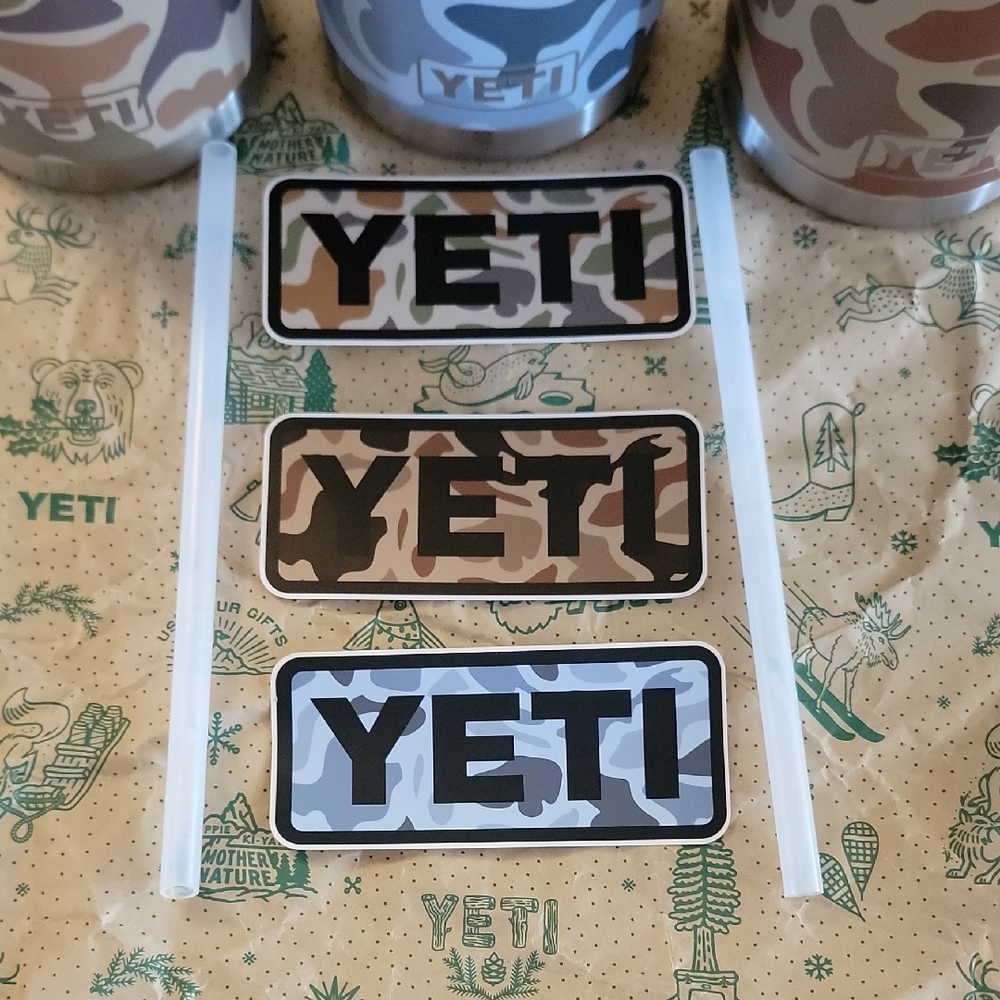 NWT YETI Rambler 26 oz Bottle - Camo Trio (Tan, Blue & Wetlands) - Picture 7 of 13